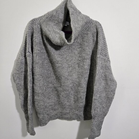 Calvin Klein high turtleneck sweater gray size L - Picture 1 of 3